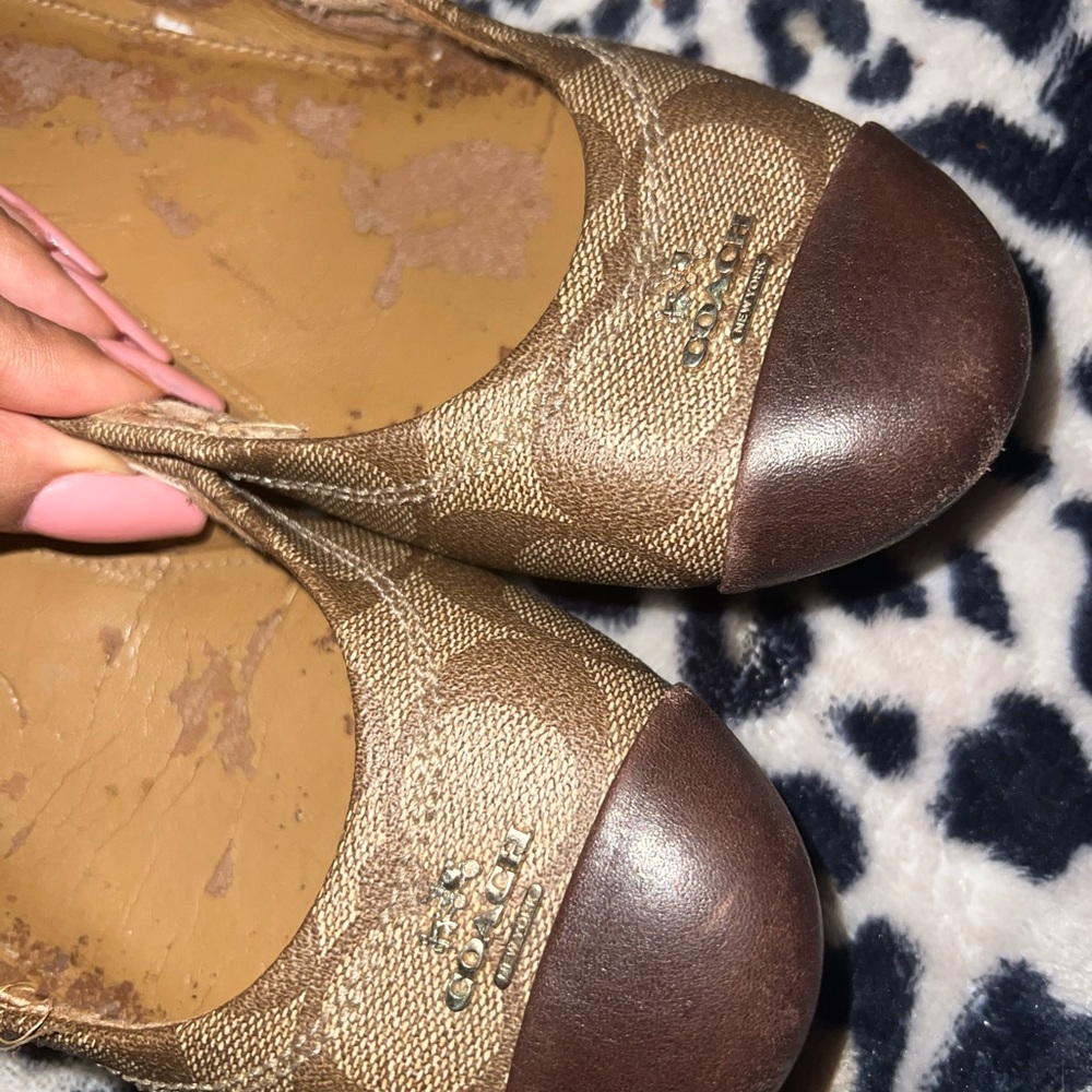 Coach Gold and Brown Flats for Everyday Comfort